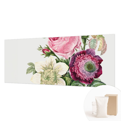 Vliestapete fürs Schlafzimmer mit Blumenstrauß-Motiv