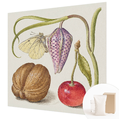 Moderne Vlies-Fototapete mit Schmetterlingspflanzen-Motiv
