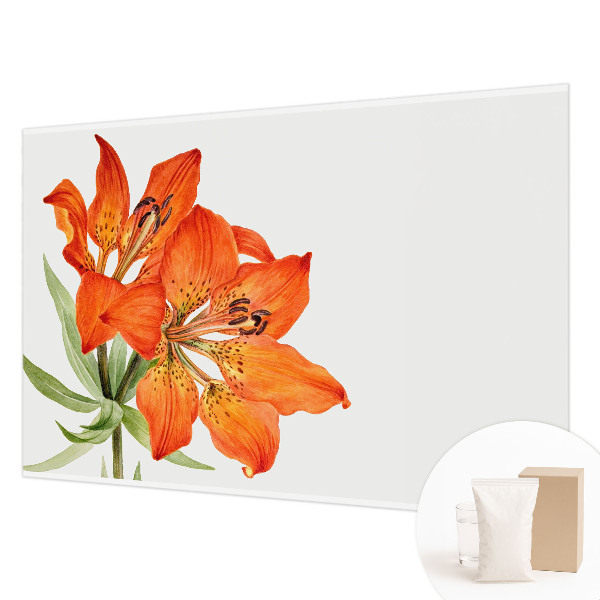 Motivtapete mit orangefarbenen Lilienmotiven