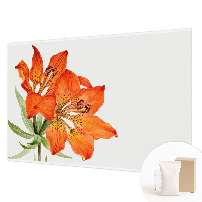 Motivtapete mit orangefarbenen Lilienmotiven