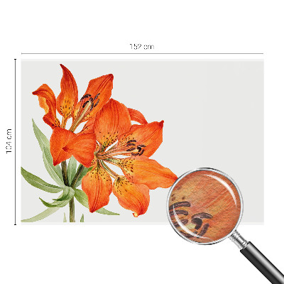 Motivtapete mit orangefarbenen Lilienmotiven