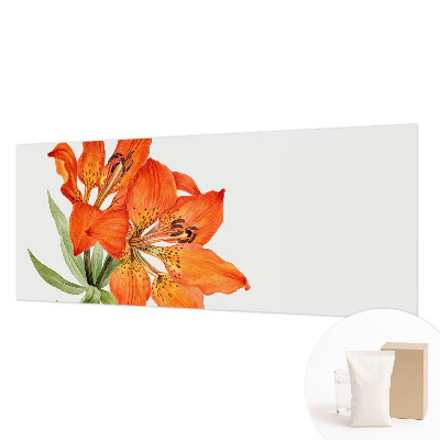 Motivtapete mit orangefarbenen Lilienmotiven