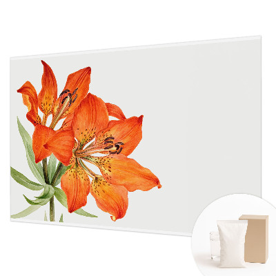 Motivtapete mit orangefarbenen Lilienmotiven