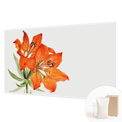 Motivtapete mit orangefarbenen Lilienmotiven
