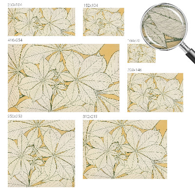 Fototapete nach Maß Kastanienblätter