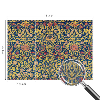 Dekorative Wand-Fototapete mit Blumenmuster