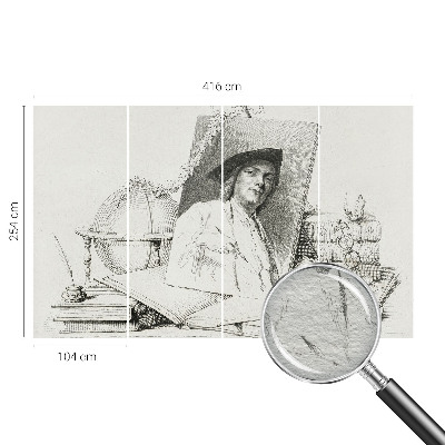 Vlies-Fototapete mit künstlerischem Porträtmotiv