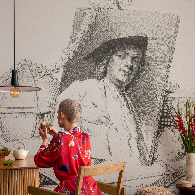 Vlies-Fototapete mit künstlerischem Porträtmotiv