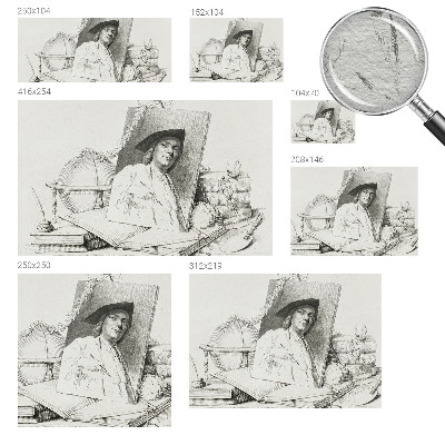 Vlies-Fototapete Künstlerisches Porträt