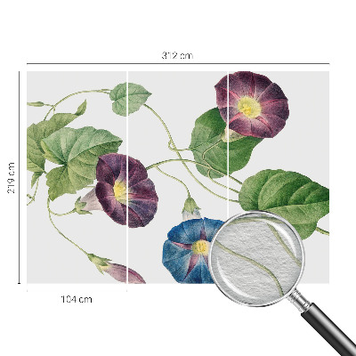 Fototapete aus Vlies mit floraler Eleganz als Wanddekoration