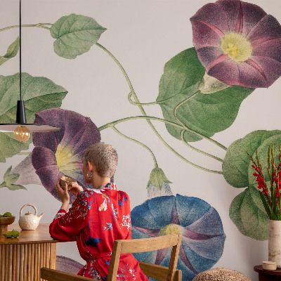 Fototapete aus Vlies mit floraler Eleganz als Wanddekoration