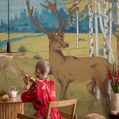 Vlies-Fototapete fürs Kinderzimmer Harmonie des Waldes