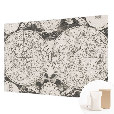 Vliestapete fürs Wohnzimmer Sternenkarte