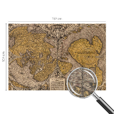 Motivtapete mit historischem Kartographie-Motiv