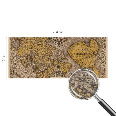 Motivtapete mit historischem Kartographie-Motiv