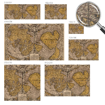 Motivtapete mit historischem Kartographie-Motiv
