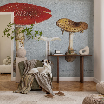 Fototapete Pilzgravuren