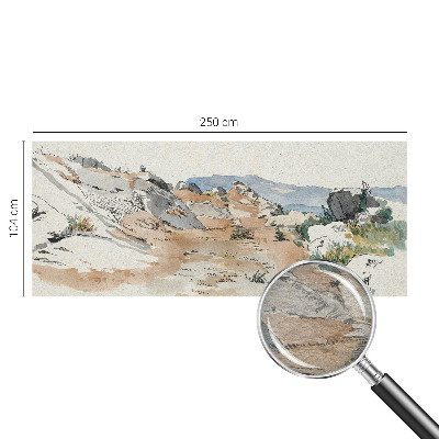 Fototapete fürs Kinderzimmer mit einer Felslandschaft