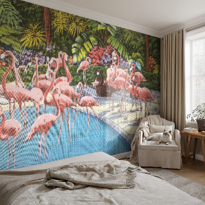 Fototapete fürs Schlafzimmer mit einer exotischen Szene als Motiv