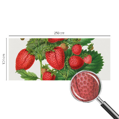 Wandtapete mit sommerlichen Früchten als Motiv