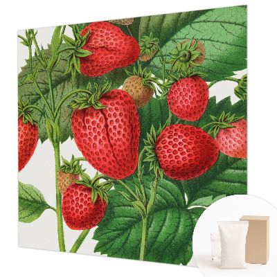 Wandtapete mit sommerlichen Früchten als Motiv