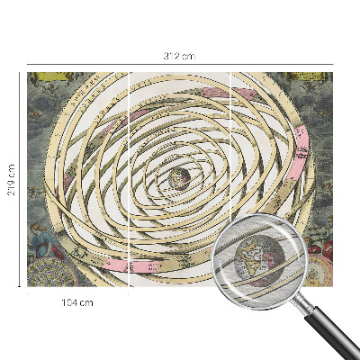 Fototapete fürs Wohnzimmer mit einer kosmischen Spirale als Motiv
