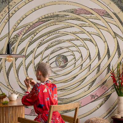 Fototapete fürs Wohnzimmer mit einer kosmischen Spirale als Motiv