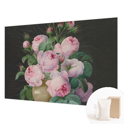 Vlies-Fototapete fürs Schlafzimmer mit floralem Motiv