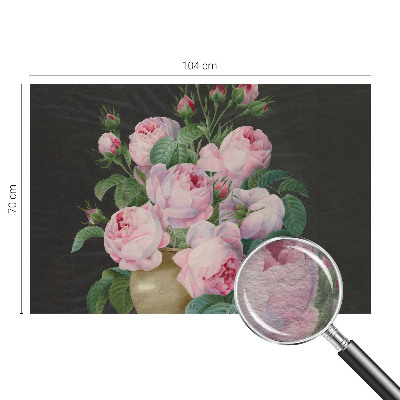 Vlies-Fototapete fürs Schlafzimmer mit floralem Motiv