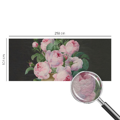 Vlies-Fototapete fürs Schlafzimmer mit floralem Motiv