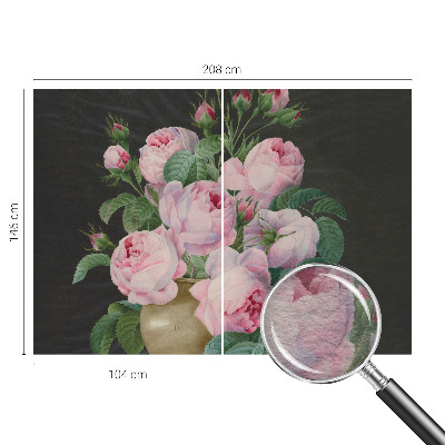 Vlies-Fototapete fürs Schlafzimmer mit floralem Motiv