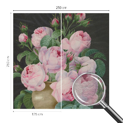 Vlies-Fototapete fürs Schlafzimmer mit floralem Motiv