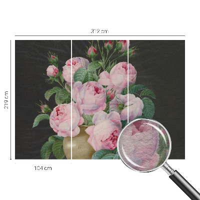 Vlies-Fototapete fürs Schlafzimmer mit floralem Motiv