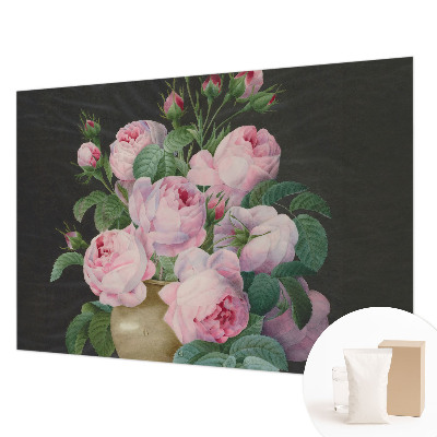 Vlies-Fototapete fürs Schlafzimmer mit floralem Motiv