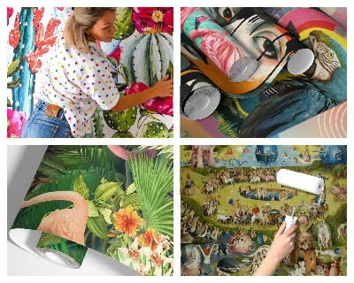 Moderne Vlies-Fototapete mit exotischer Szene