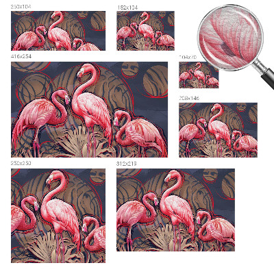 Vliestapete fürs Schlafzimmer mit rosa Flamingos als Motiv