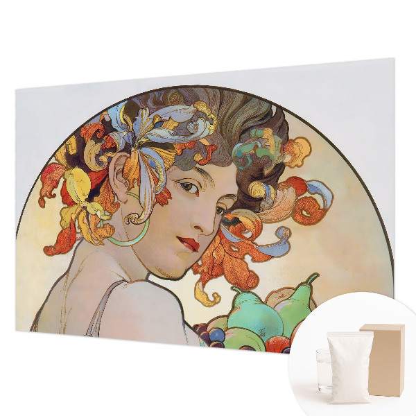 Bedruckte Vlies-Fototapete mit farbenfrohem Jugendstil-Motiv