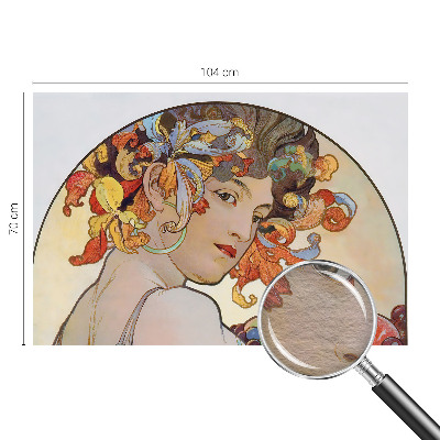 Bedruckte Vlies-Fototapete mit farbenfrohem Jugendstil-Motiv