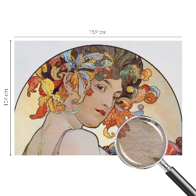 Bedruckte Vlies-Fototapete mit farbenfrohem Jugendstil-Motiv