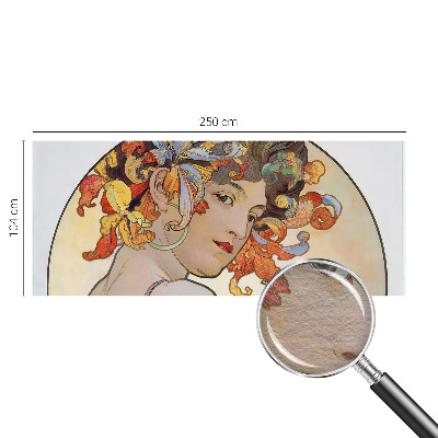 Bedruckte Vlies-Fototapete mit farbenfrohem Jugendstil-Motiv