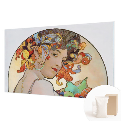 Bedruckte Vlies-Fototapete mit farbenfrohem Jugendstil-Motiv
