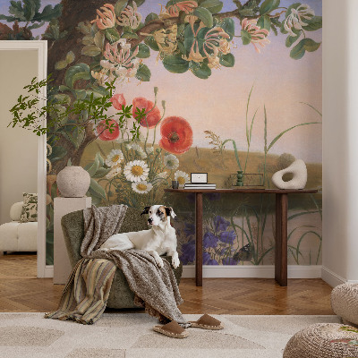 Motivtapete mit Blumenmotiv