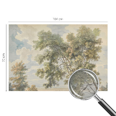 Dekorative Wand-Fototapete mit romantischem Naturmotiv