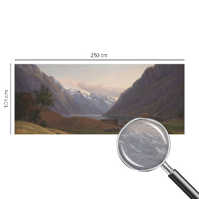 Wandtapete mit Bergpanorama