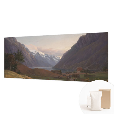 Wandtapete mit Bergpanorama