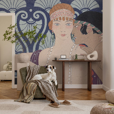 Vlies-Fototapete fürs Wohnzimmer mit Motiv eines Künstlerpaares