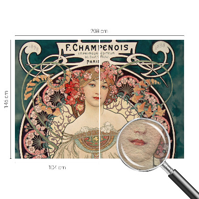 Vlies-Fototapete fürs Schlafzimmer Blumensymmetrie