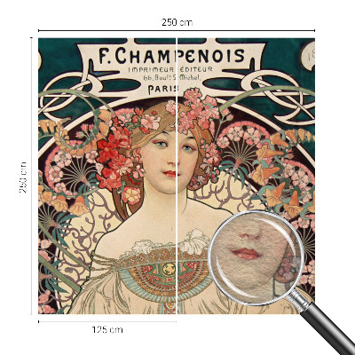 Vlies-Fototapete fürs Schlafzimmer Blumensymmetrie