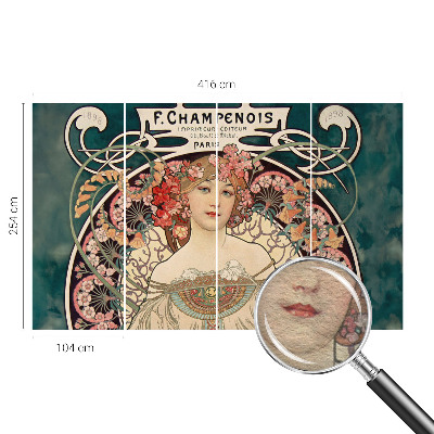 Vlies-Fototapete fürs Schlafzimmer Blumensymmetrie