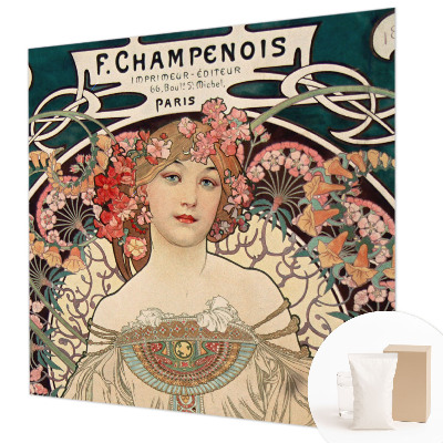 Vlies-Fototapete fürs Schlafzimmer mit floralem Symmetrie‑Design